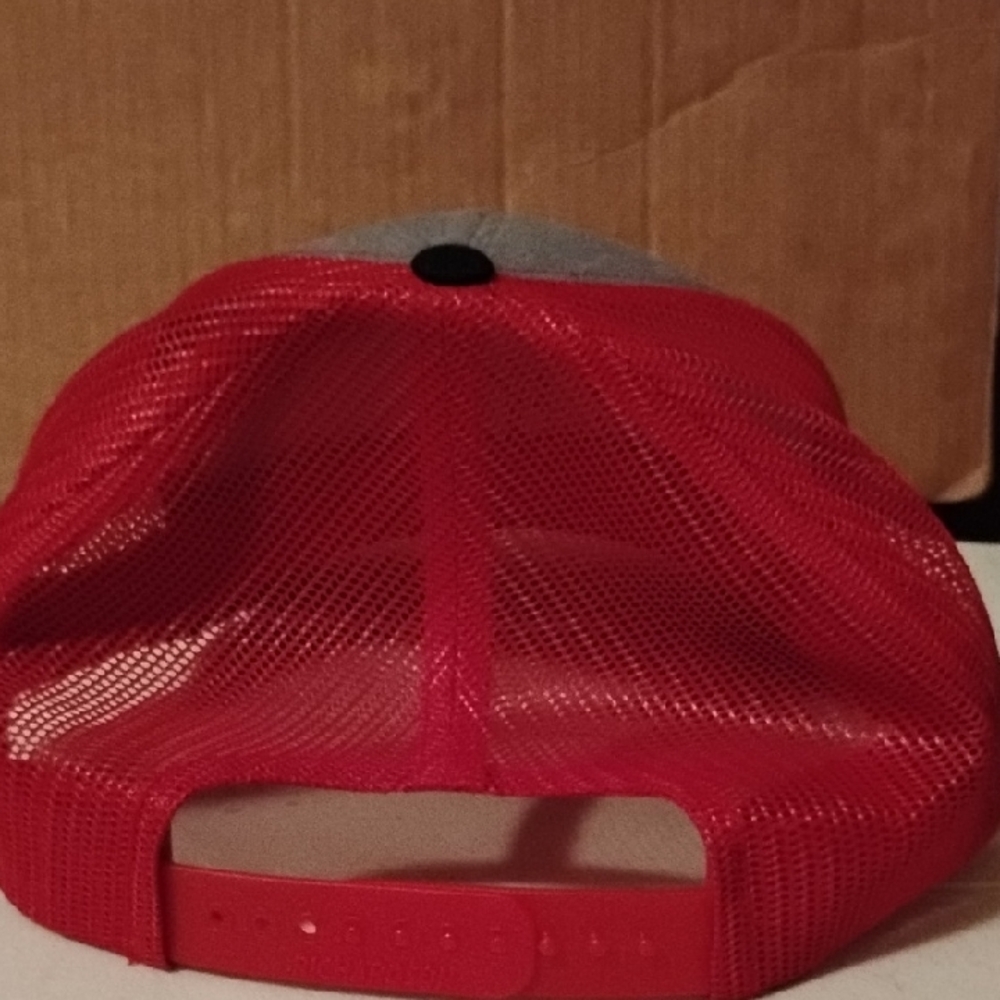 Red and Gray Dog Cap (Southern Life) - Picture 6 of 6